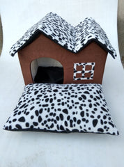 Indoor Dog Kennel Cushion Warm Bed Small Medium Pets