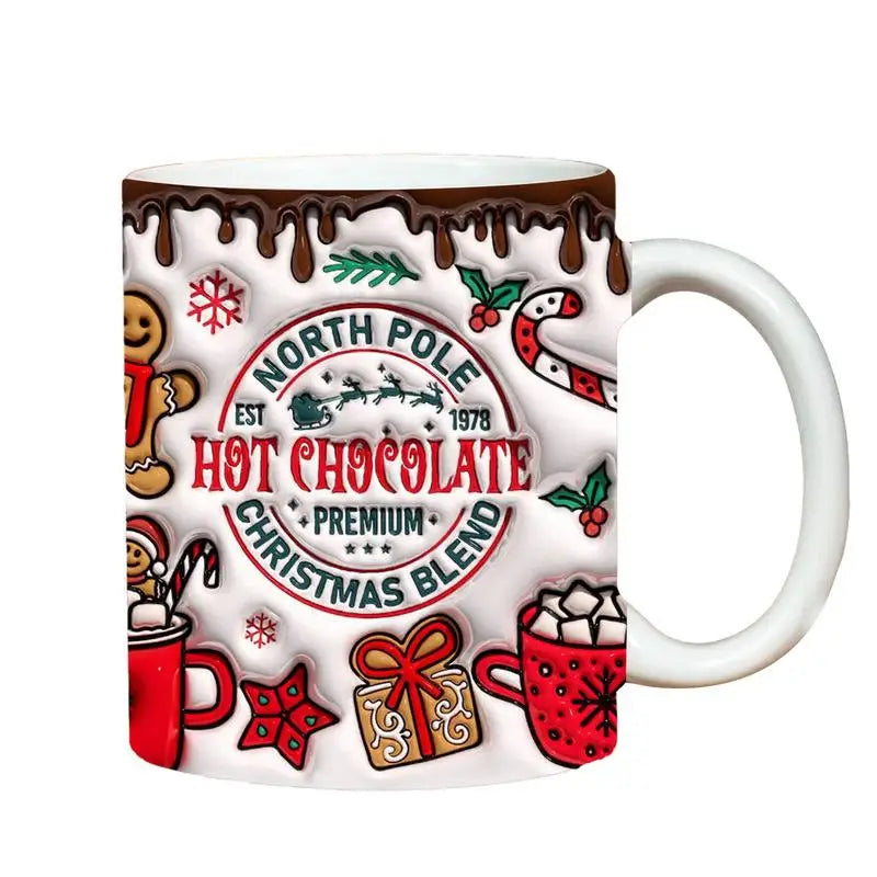 Creative Mugs 3D Ceramic Mugs For Christmas & Holiday Gifts