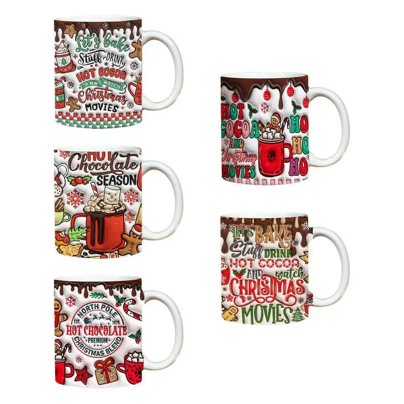 Creative Mugs 3D Ceramic Mugs For Christmas & Holiday Gifts