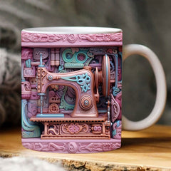 Creative 3D Sewing Machine Multi-Purpose Mug Christmas Gift