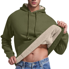 Winter Cold Protection Casual Men's Hoodie Cashmere