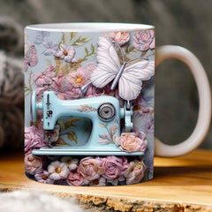 Creative 3D Sewing Machine Multi-Purpose Mug Christmas Gift